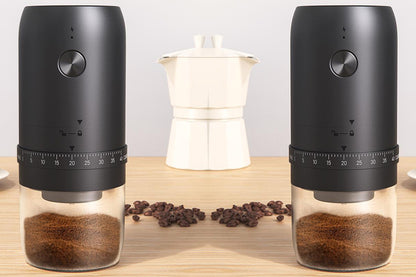 Portable Electric Burr Coffee Grinder 40 Setting Rechargeable Conical Burr Mill
