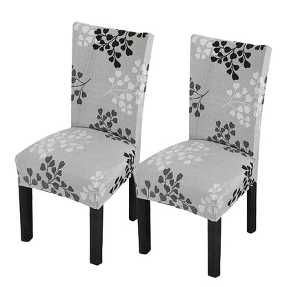 Chair Covers for Dining Room Stretch Chair Slipcovers Anti-dirty Seat Cover for Kitchen Wedding Party-Style 2-Style 2