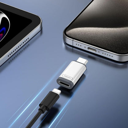 4 Pcs USB-C Male to Lightning Female Adapter for iPhone 15/16 Charging and Data Transfer