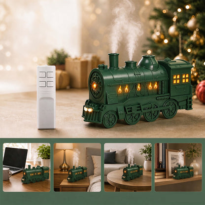 Ultrasonic Train Aromatherapy Diffuser 300ml Desktop Humidifier - Green