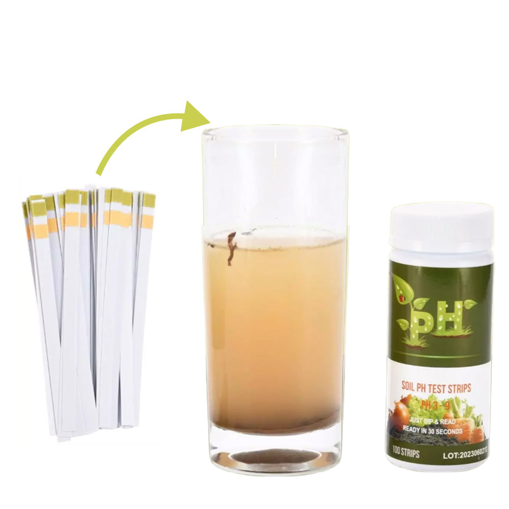 100pcs Set Soil Test for pH Test Easy-to-Use Soil Tester for Garden Lawn Plants Care