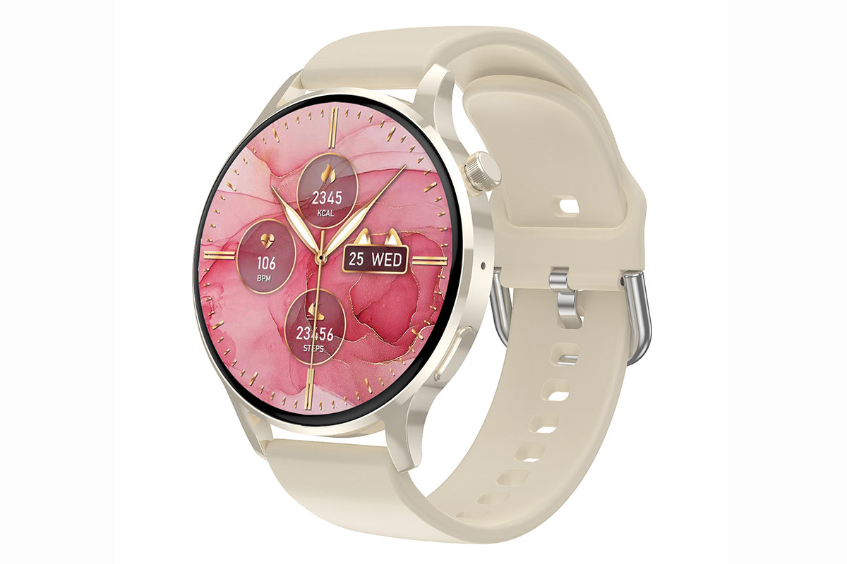 Fashion Smartwatch with Heart Rate and Sleep Monitoring IP67 Waterproof-Silver