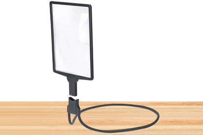 10X Magnifying Glass with Lights Flexible Gooseneck Magnifiers for Seniors-Grey