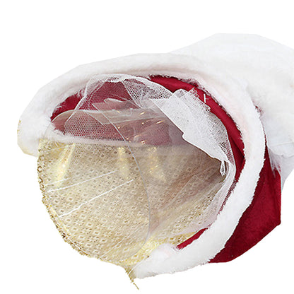 Christmas Angel Ornament Christmas Tree Topper Desk Ornament Xmas Decoration Red