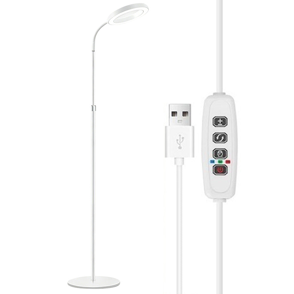 Floor Plant Grow Light Full Spectrum Tripod Stand with Timer 10 Brightness-White