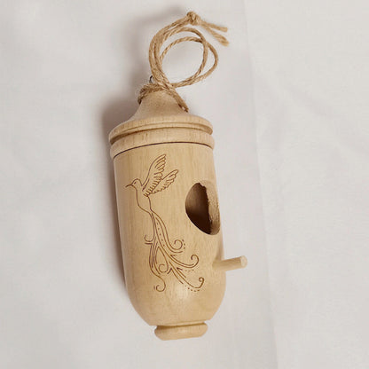 3PCS Hummingbird House Wooden Bird Houses For Outside Hanging Decor