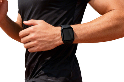 Replacement Silicone Sport Watch Strap for TomTom Smart Watches Adjustable-Black
