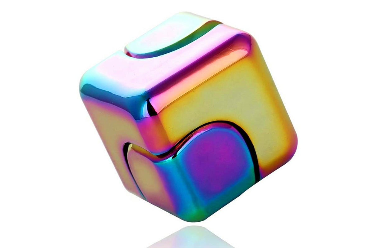 2Pcs Fidget Spinner Toys Cube Infinity Cube Anxiety Fidget Sensory Toy for Adults