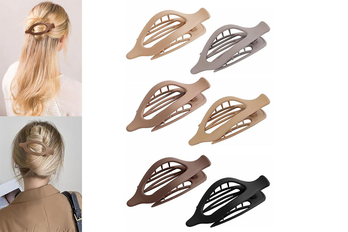 14Pcs Women Hair Clips Flat Claw Clips for Thick or Thin Hair