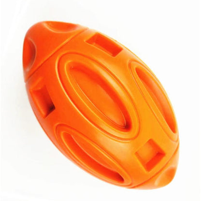 Puppy Chew Ball With Squeaker Dog Chew Toys Squeaky Dog Toys For Aggressive Chewers Orange