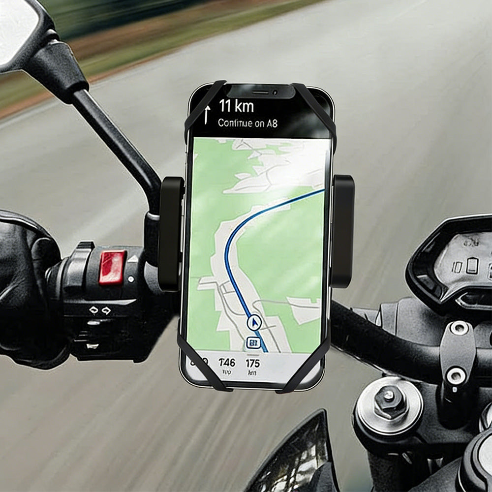 Universal Motorcycle Bike Phone Mount Holder Handlebar Cell Phone Clamp
