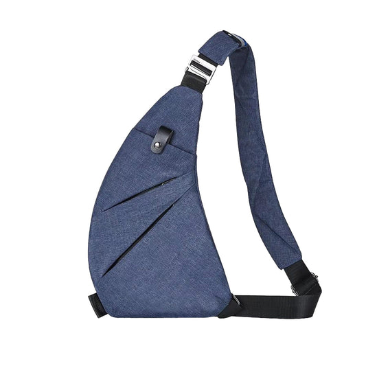 Multifunctional Anti-theft Sling Chest Pack Crossbody Bag Blue