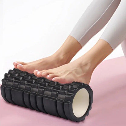 Fitness Foam Roller Set for Deep Tissue Muscle Massage Exercise Massage Rollers Black