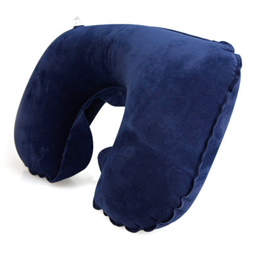 2 Pack Inflatable Travel Neck Pillow-Dark Blue