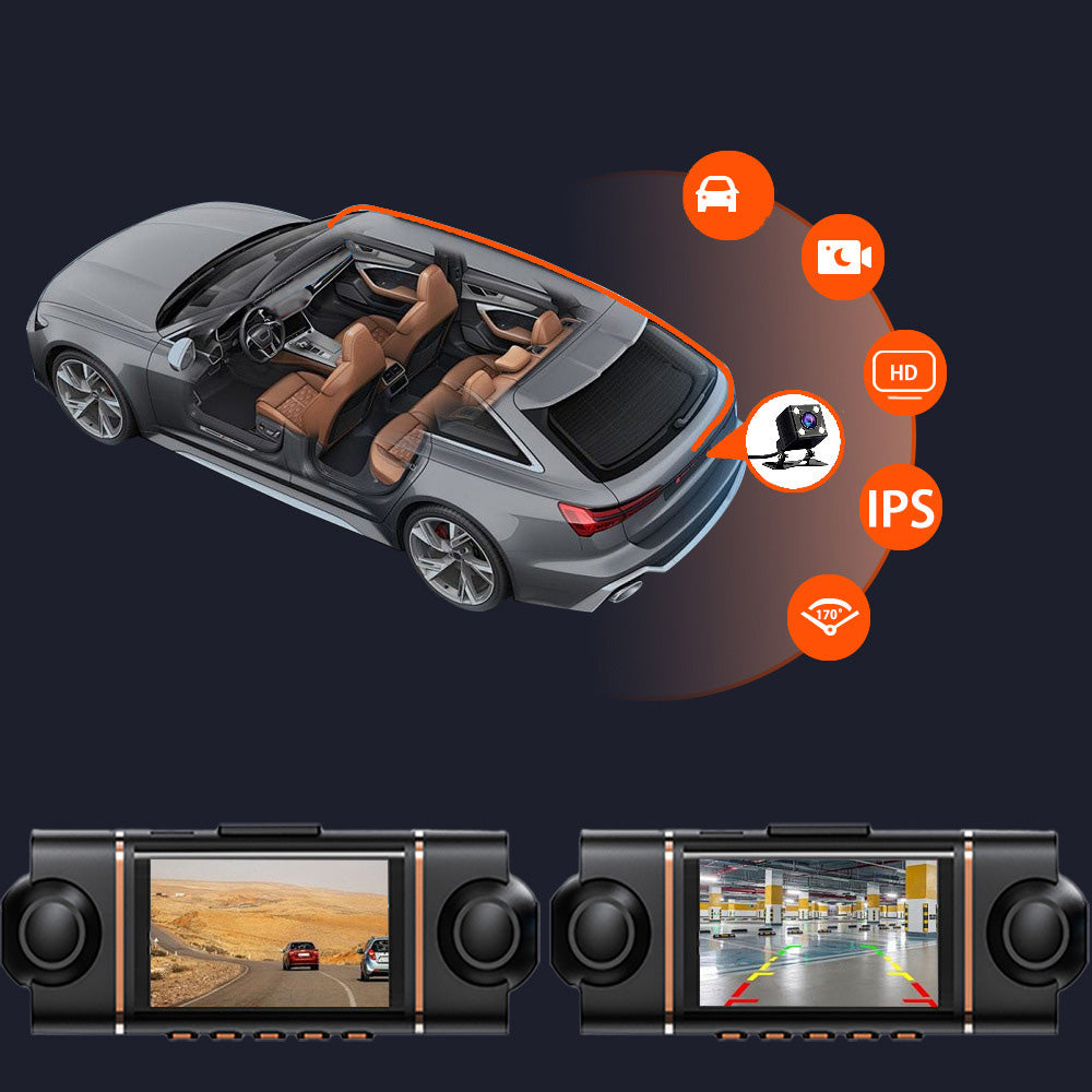 4 Channel Dash Cam Built in WIFI And App Control Car Camera With 64G Card