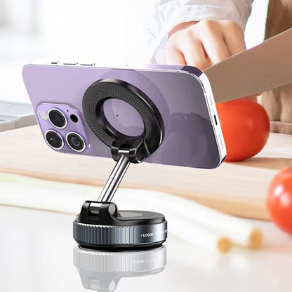 Magnetic Car Phone Holder with Vacuum Suction for Dashboard & Windshield