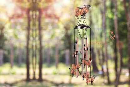 Wind Chime for Outside Patio Garden -Cow