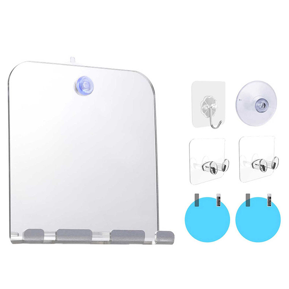 Fogless Shower Mirror Acrylic Shaving Mirror Rectangular