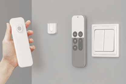 4PCS  Remote Control Wall Mount Holder Remote Control Organizers -White