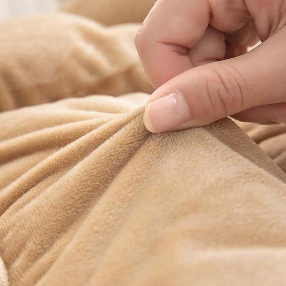 Backrest Seat Cushion with Ties High Back Seat Chair Pad for Office Gaming Chair Camel