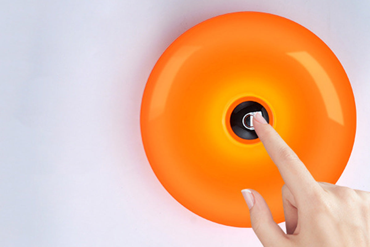 Donut Table and Wall Lamp with Touch Dimming - Orange