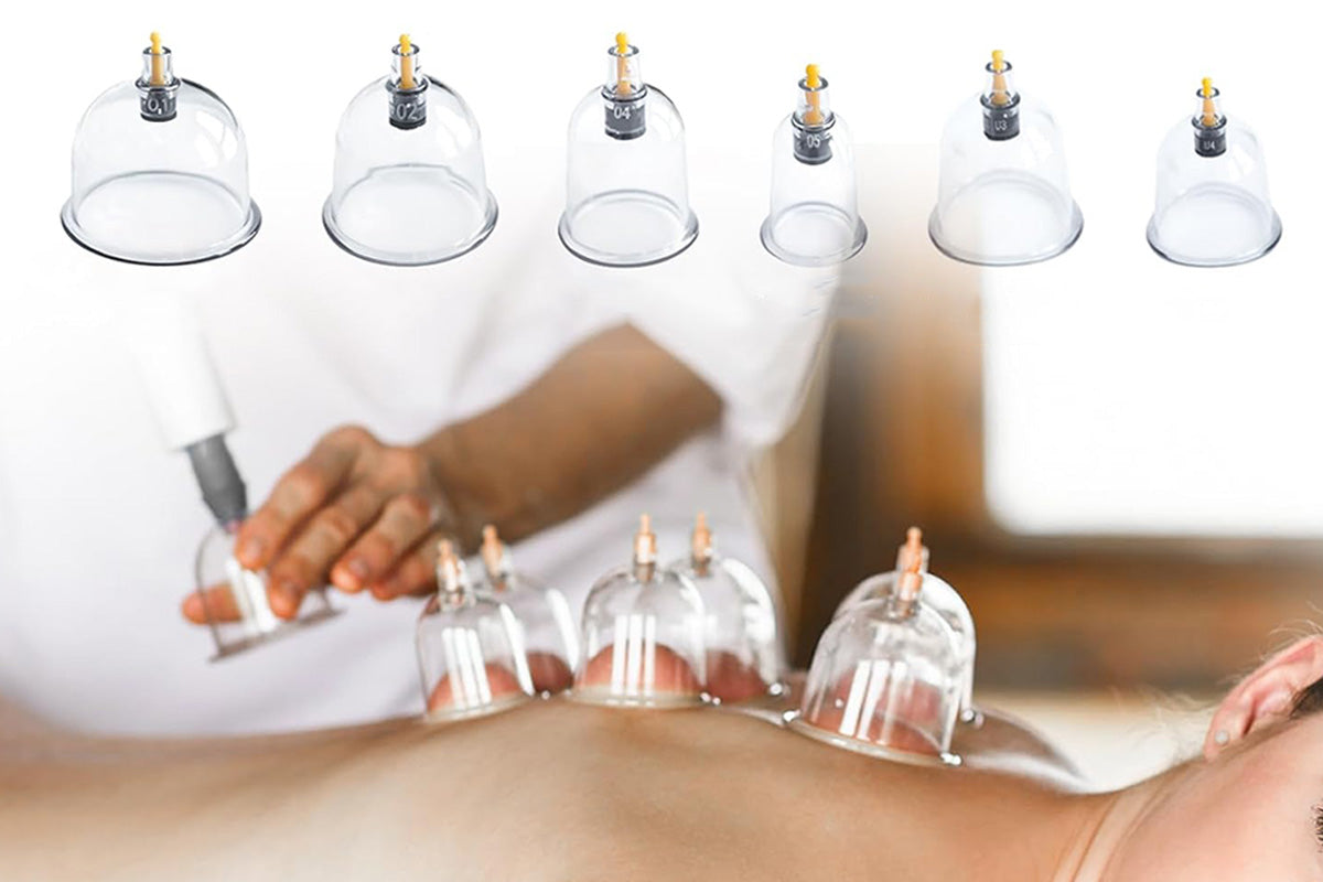 32Pcs Cupping Set with Pump Chinese Acupoint Cupping Therapy for Cellulite Reduction