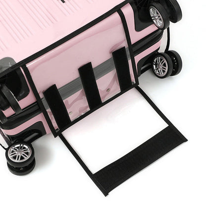 Transparent Waterproof PVC Luggage Cover with Colorful Strap Suitcase Travel Protector