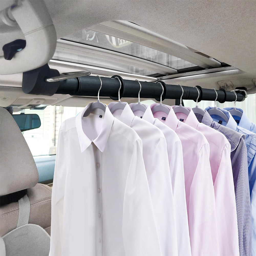 Car Retractable Clothes Hanging Rod for Travel Suit Shirt Dress