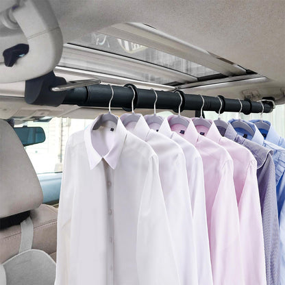 Car Retractable Clothes Hanging Rod for Travel Suit Shirt Dress