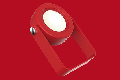 Multi Dimmable Foldable LED Night Light Table Lamp Portable Camping Flashlight-Red