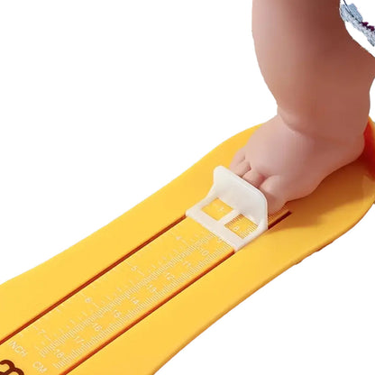 2Pcs Kids Foot Measuring Device Foot Measure Rulers Black and Yellow