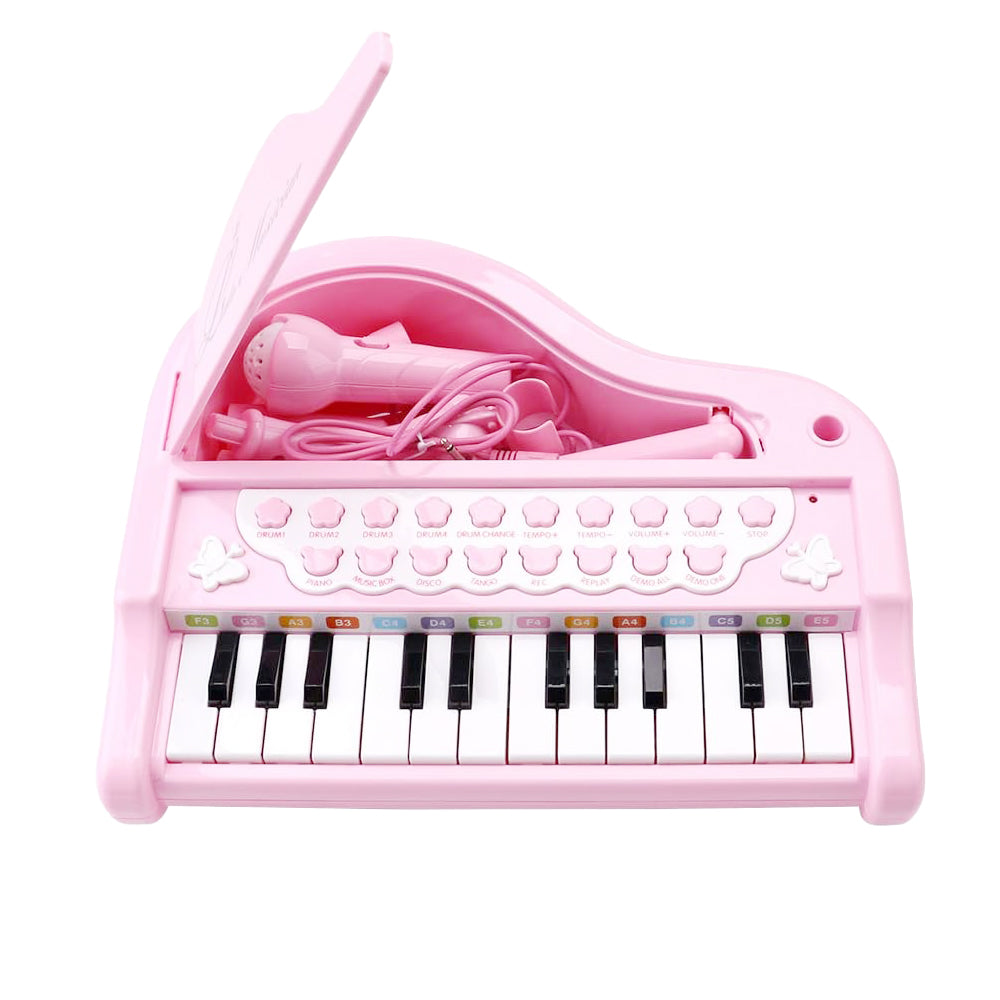 24 Keys Piano Toy Keyboard for Toddle Piano Toy Kid Gift Pink
