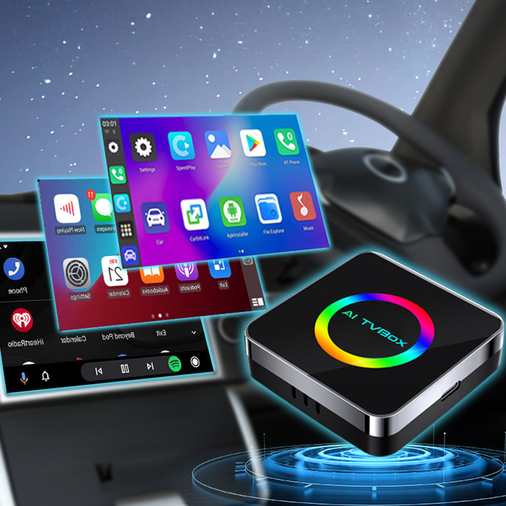 Android 13 Box Wireless CarPlay Android Auto Adapter for Factory Headunits