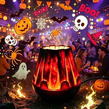 Dynamic Flame Projector Light Halloween USB Lamp - Halloween