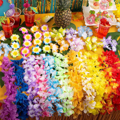 24 Pack Hawaiian Lei Flowers Party Decorations