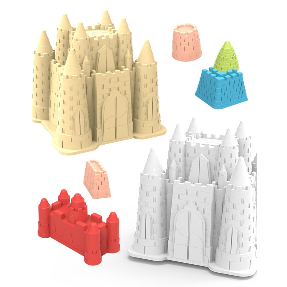 14Pcs Set Beach Toys for Kids Sand Castle Toys with Shovels Toys