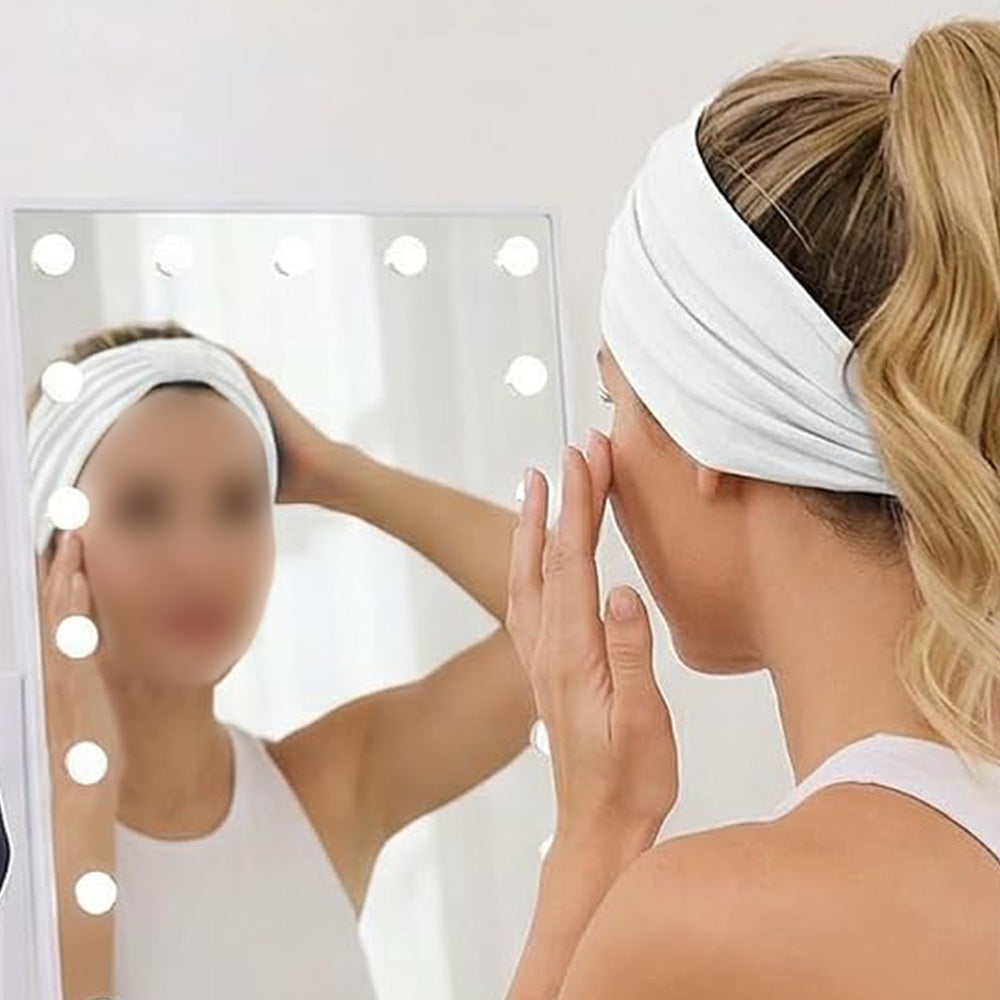 6 Pack Elastic Boho Style Wide Headbands