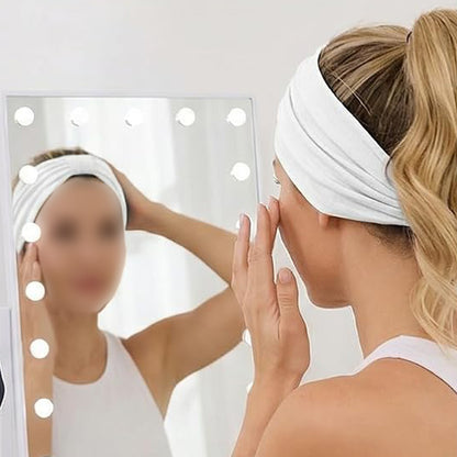 6 Pack Elastic Boho Style Wide Headbands