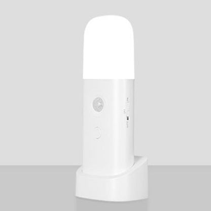 Dimmable Motion Sensor Night Light Rechargeable Nightlight with 5 Brightness Levels White
