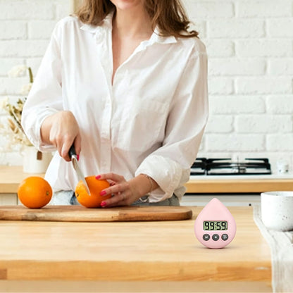 Water Resistant Digital Kitchen Countdown Timer-Pink