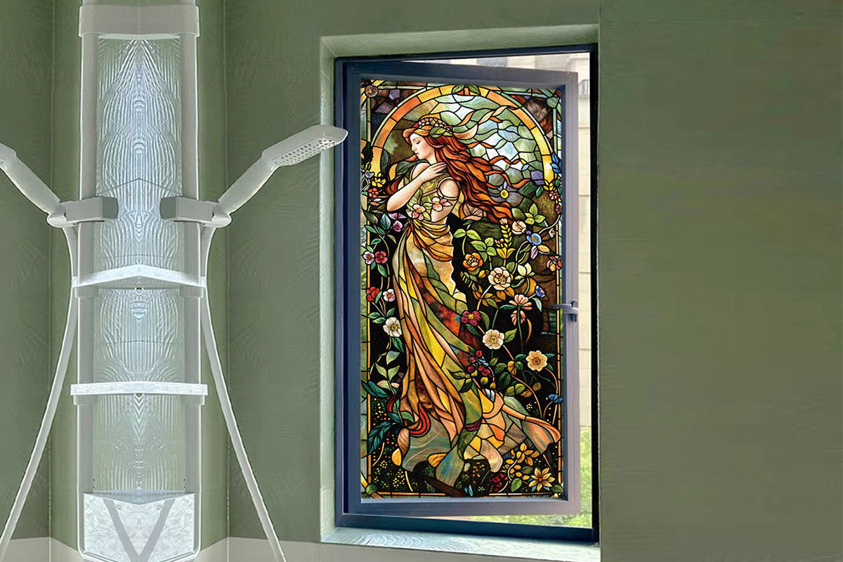 Static Cling Window Privacy Film Frosted Glass Window Sticker Window Covering Film