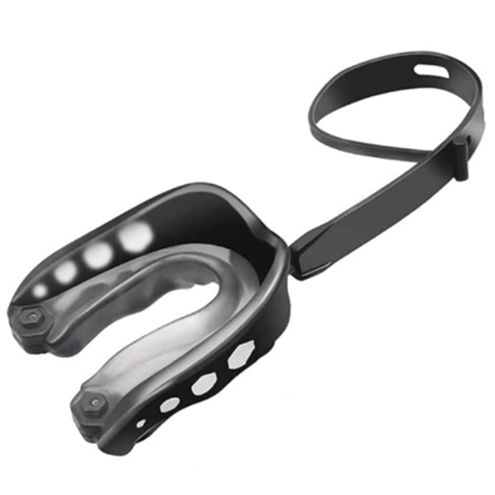 2Pcs Sports Mouth Guard Teeth Mouthpiece for Boxing MMA Black