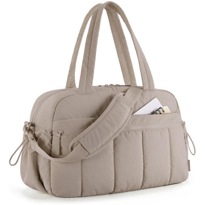 Gym Bag for Women Travel Duffle Bag with Wet Pocket Carry on Weekender Bag Khaki