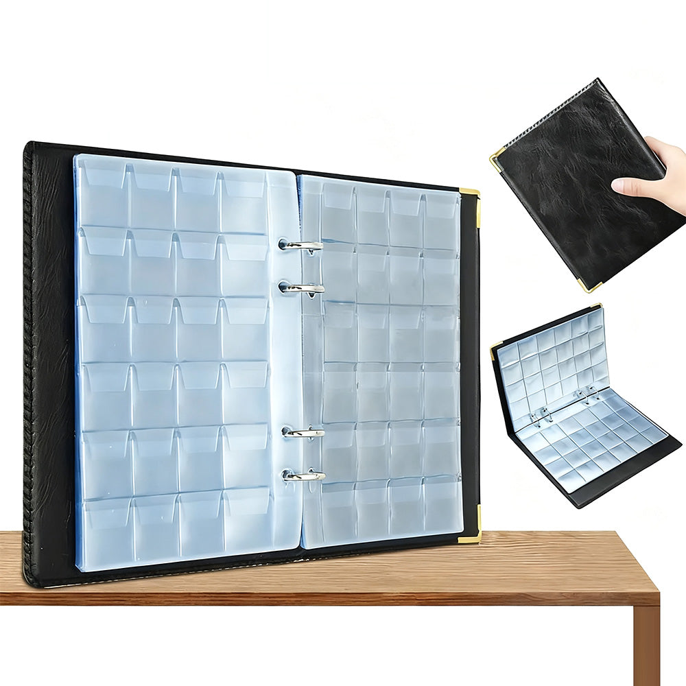 480-Slot Coin Collection Album with Removable Pages Coin Storage Book