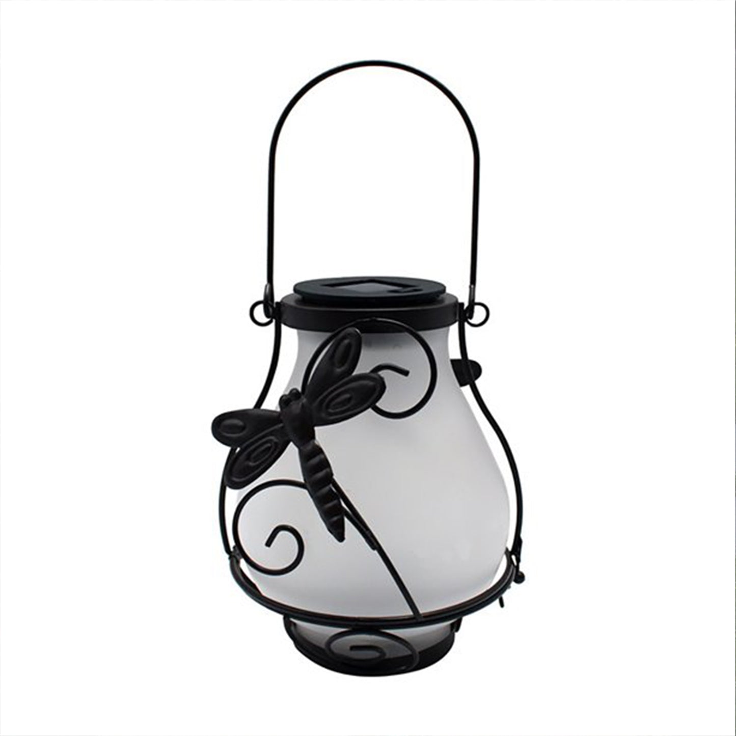 Waterproof LED Flame Lights Metal Solar Lantern Outdoor Hanging Lanterns -Dragonfly Flame Lamp