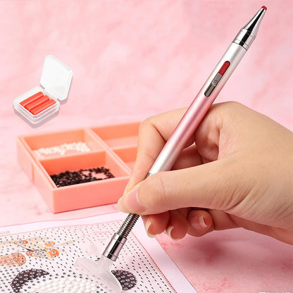 Dual Tip Rhinestone Painting Pen with Corrector and Viewing Window