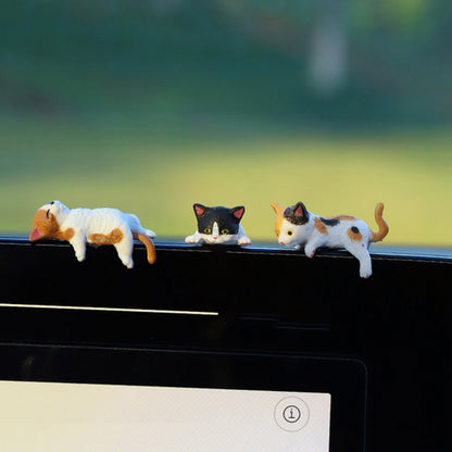 Cat Dashboard Decorations Set of 5 Car Interior Accessories for Women and Girls