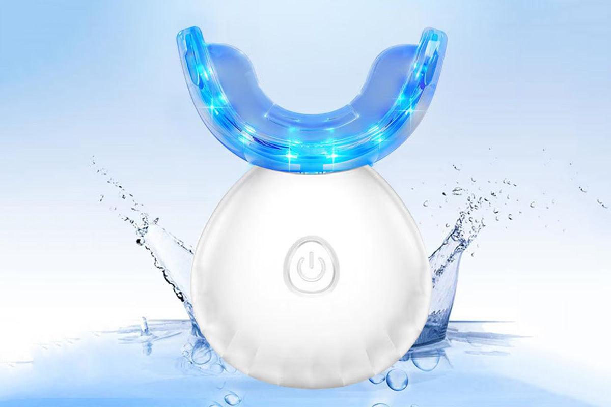 Portable Teeth Whitening Kit with Blue Light Technology-White