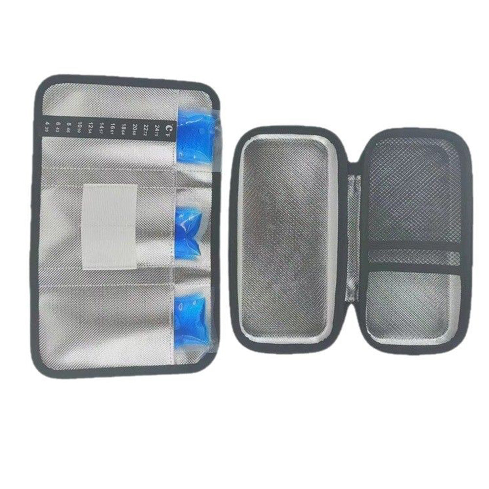 Insulin Cooler Travel Case Diabetic Medication Cooler Bag-Black