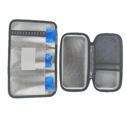 Insulin Cooler Travel Case Diabetic Medication Cooler Bag-Black